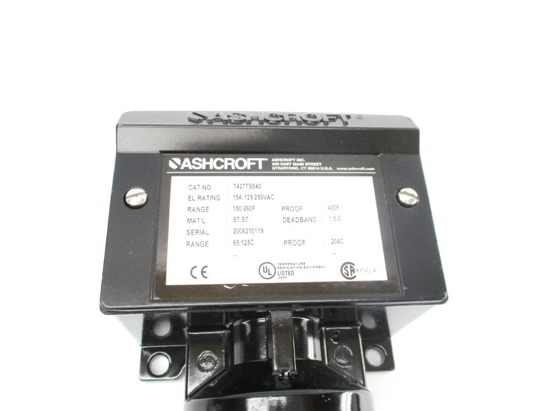 ASHCROFT T427TS040 250VAC 15A 150/260'F NSNP