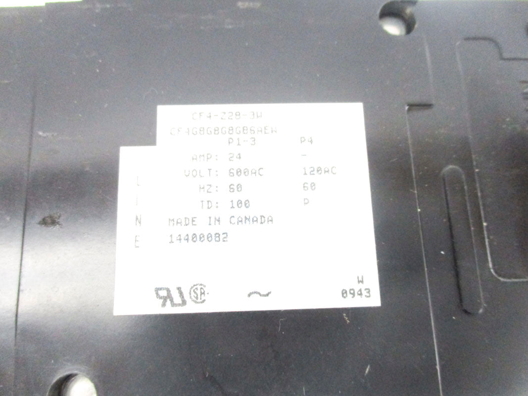 HEINEMANN CF4-Z28-3W CF4G8G8G8G86AEW 600VAC 24A UNMP
