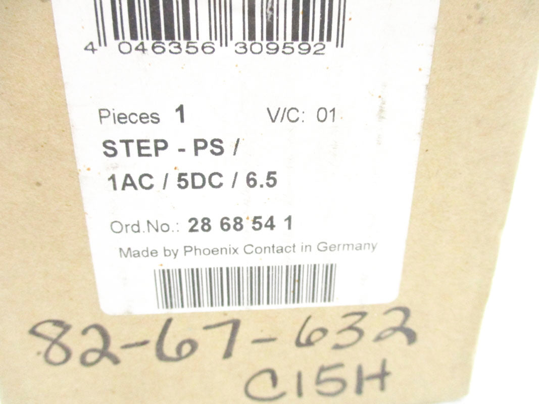 PHOENIX CONTACT STEP-PS/1AC/5DC/6.5 2868541 100-240VAC 6.5A NSMP