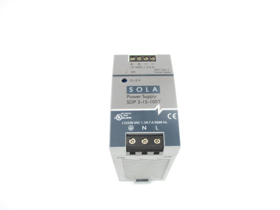 SOLA SDP3-15-100T 115/230VAC 1.1/0.7A NSNP