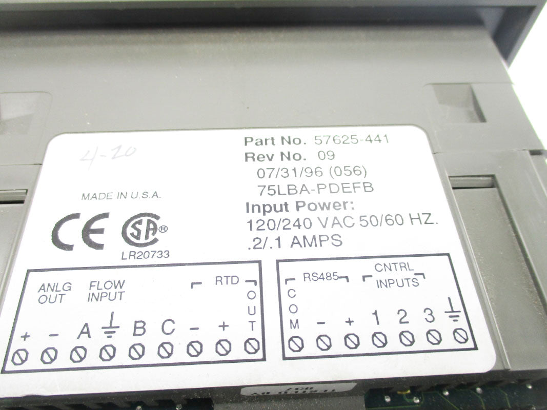 FOXBORO 57625-441 120/240VAC .2/.1A UNMP