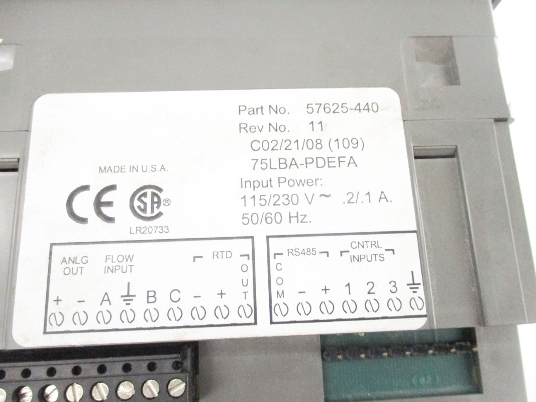 FOXBORO 57625-440 115/230V .2/.1A UNMP