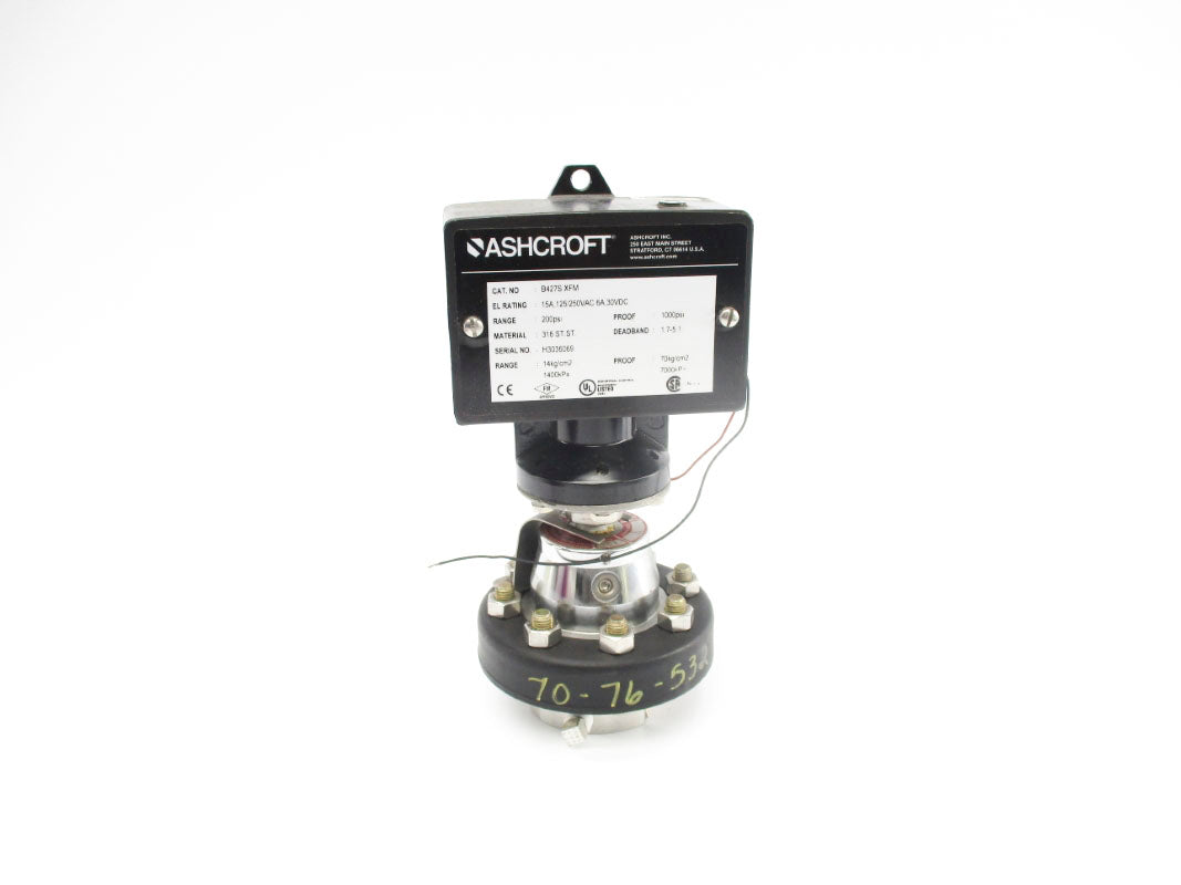 ASHCROFT B427SXFM 250VAC 15A 200PSI NSNP