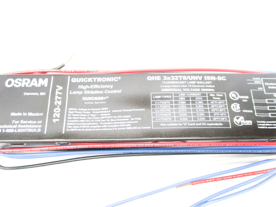 OSRAM QHE3X32T8/UNVISN-SC 277V 0.69A NSNP