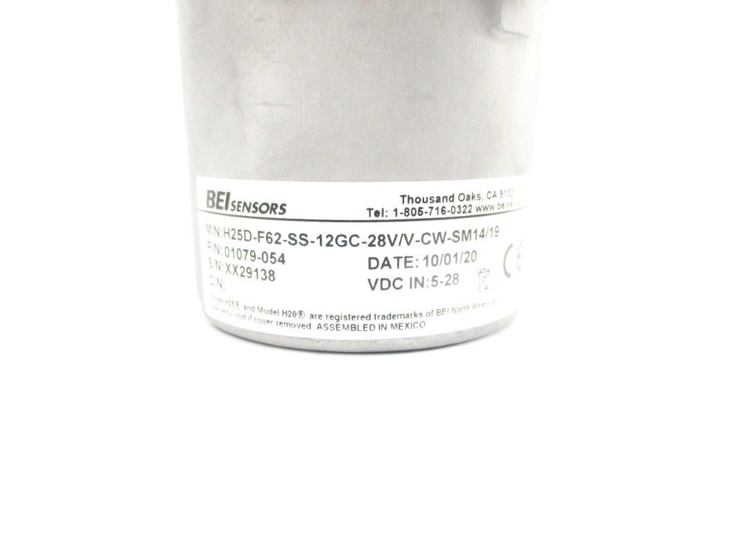 BEI SENSORS H25D-F62-SS-12GC-28V/V-CW-SM14/19 01079-054 5-28VDC NSNP