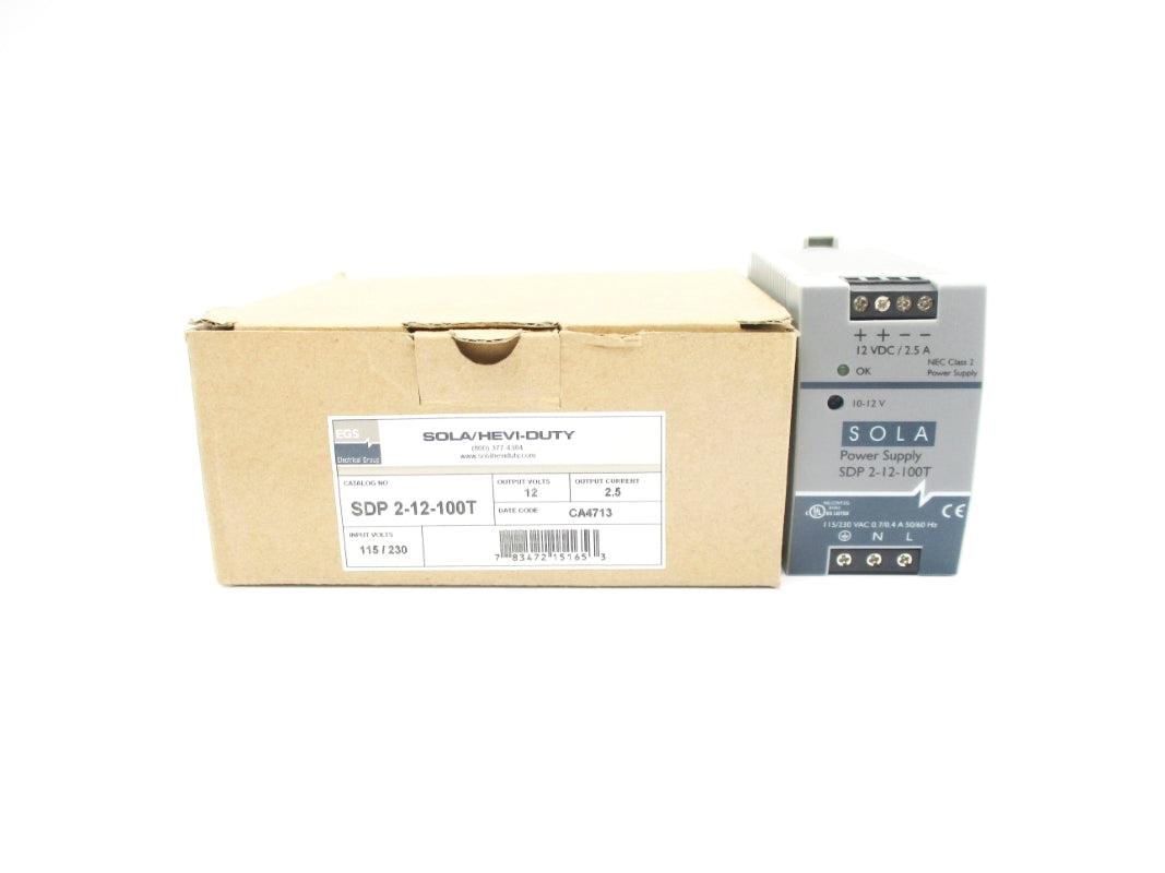 SOLA SDP2-12-100T 115/230VAC 0.7/0.4A NSMP