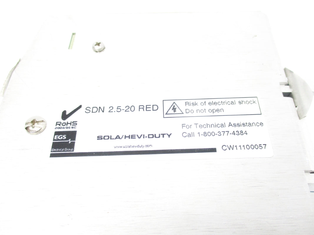 SOLA SDN2.5-20RED 24VDC 20A UNMP