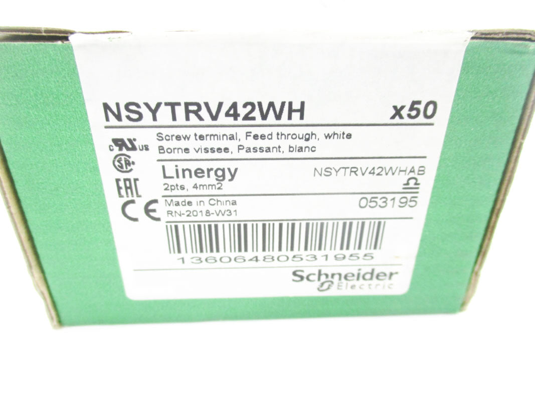 SCHNEIDER ELECTRIC NSYTRV42WH 1000V 12A (PKG OF 50) NSMP