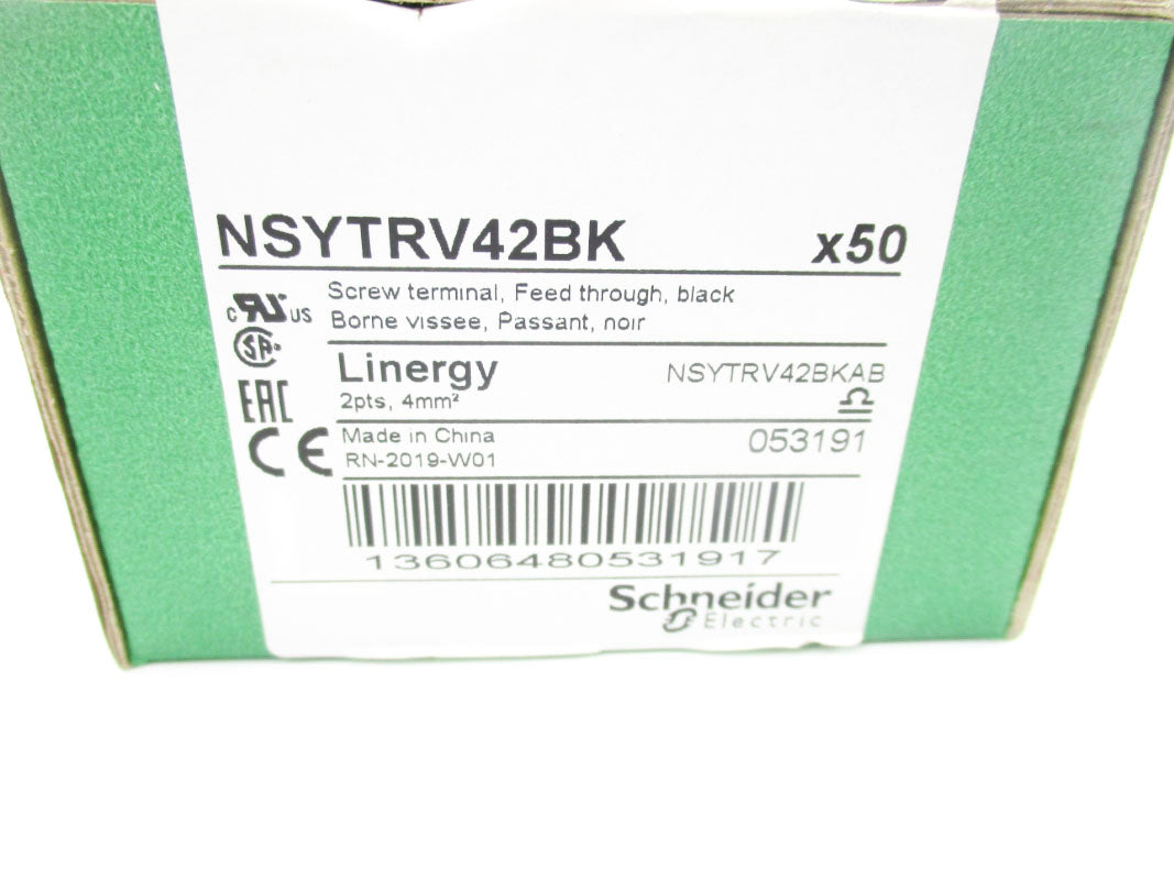 SCHNEIDER ELECTRIC NSYTRV42BK 1000V 12A (PKG OF 50) NSMP