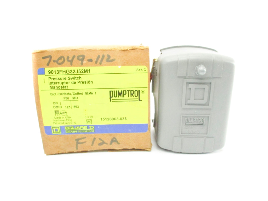 SQUARE D 9013FHG32J52M1 SER. C 575V 125PSI NSMP