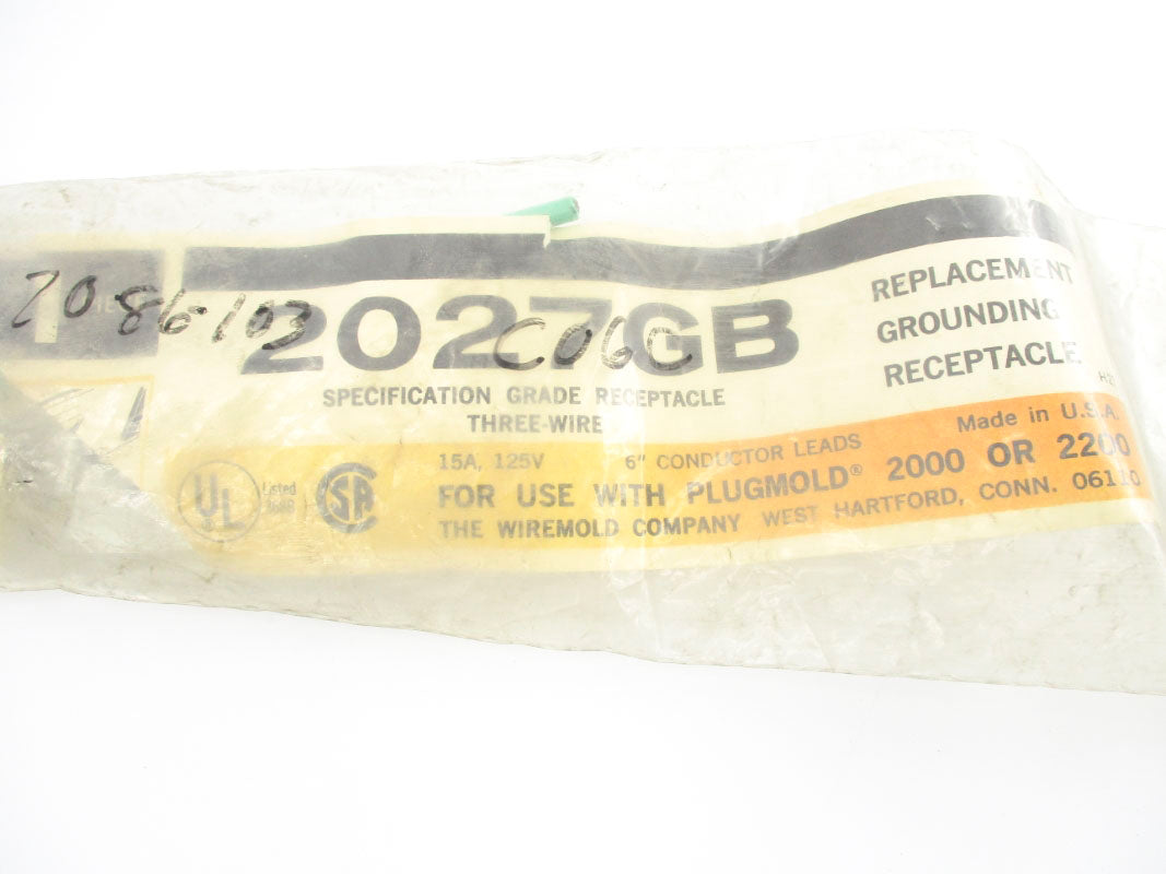 WIREMOLD 2027GB 125V 15A NSMP