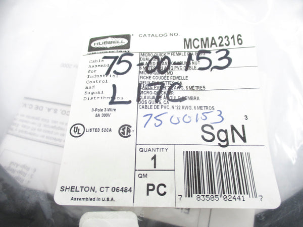 HUBBELL MCMA2316 300V 5A NSMP