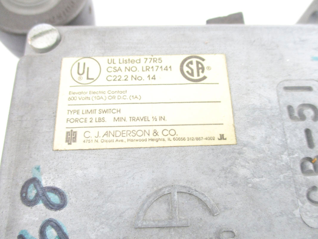 C. J. ANDERSON LR17141 600V 10A UNMP