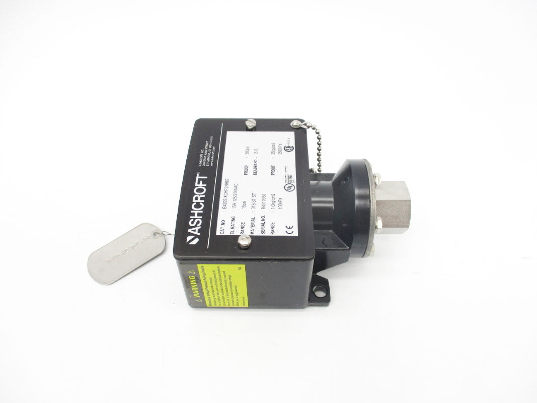 ASHCROFT B420SXCHFSNH07 250VAC 15A 15PSI NSMP