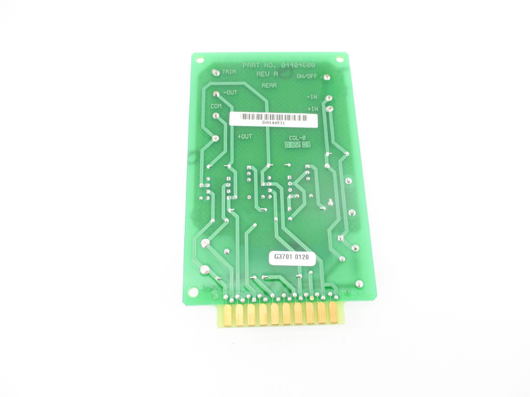 MEASUREX 05404600 REV. B UNMP