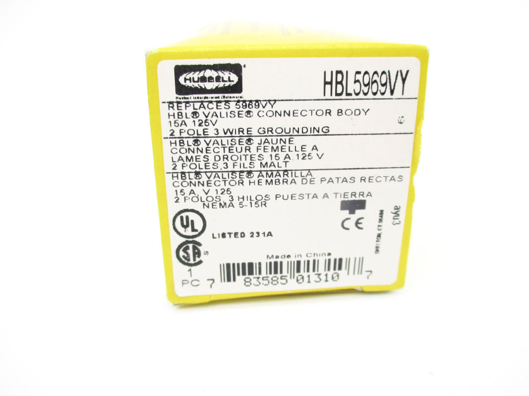 HUBBELL HBL5969VY 125V 15A NSMP