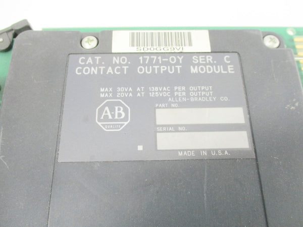 ALLEN BRADLEY 1771-OY SER. C 138VAC UNMP