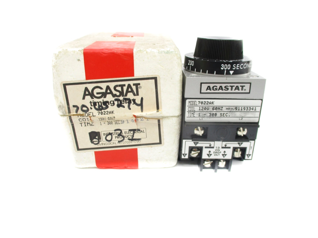 AGASTAT 7022AK 120V 15A 1-300SEC NSMP