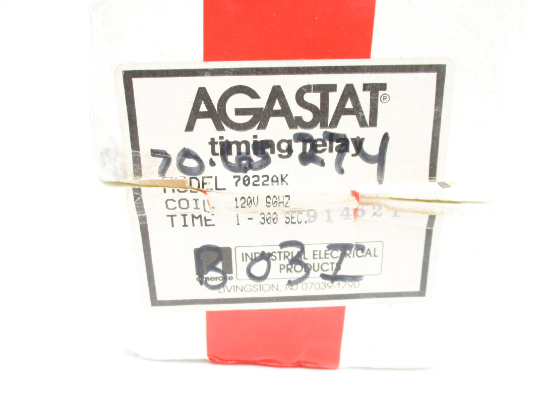 AGASTAT 7022AK 120V 15A 1-300SEC NSMP
