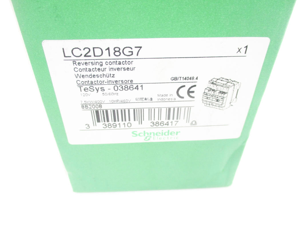 SCHNEIDER ELECTRIC LC2D18G7 120V NSMP