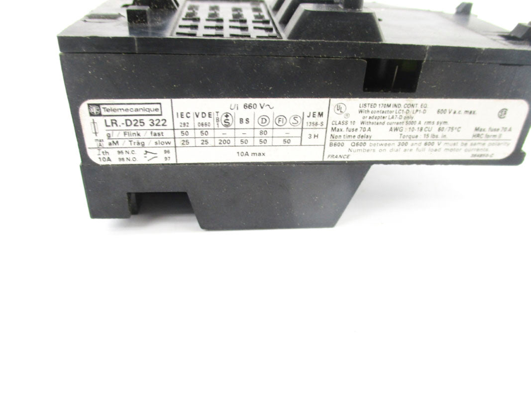 TELEMECANIQUE LR1-D25322 18-25A 660V UNMP