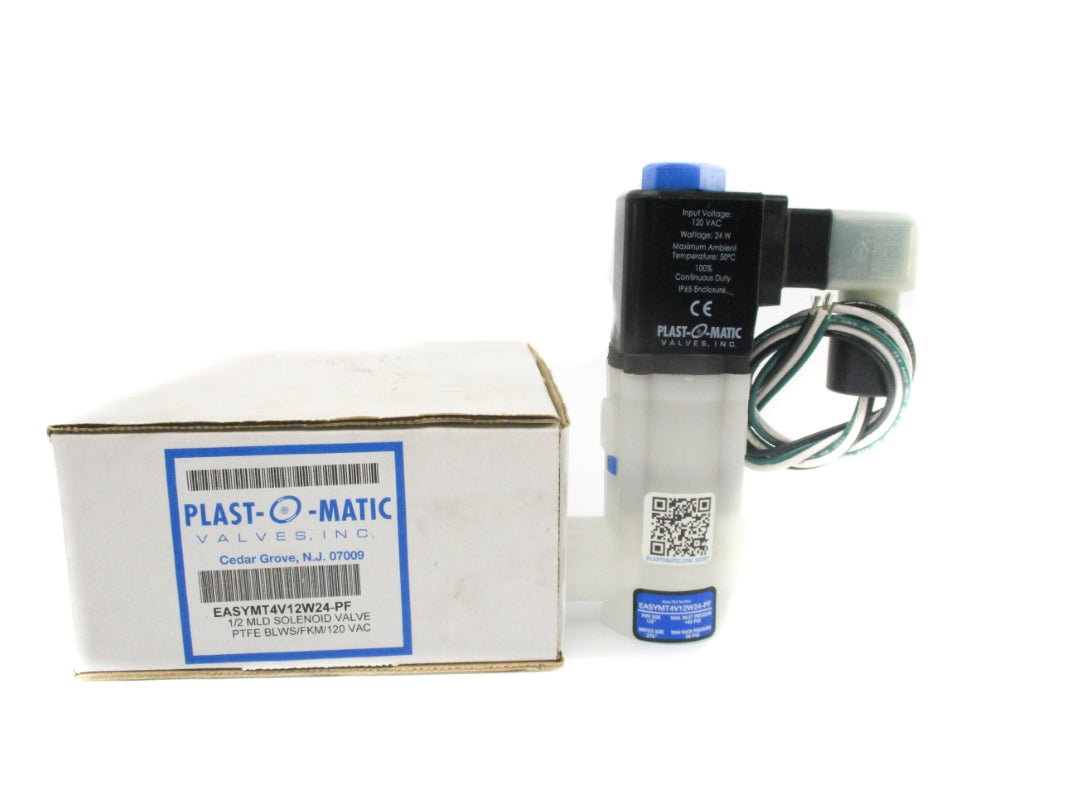PLAST-O-MATIC EASYMT4V12W24-PF 120VAC 50'C 140PSI NSMP