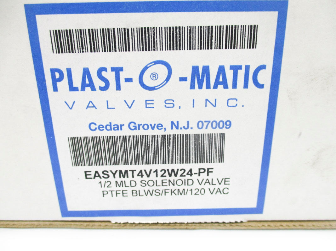 PLAST-O-MATIC EASYMT4V12W24-PF 120VAC 50'C 140PSI NSMP