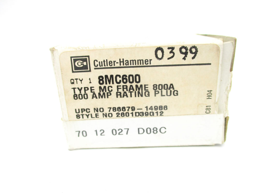 CUTLER HAMMER 8MC600 600A NSMP