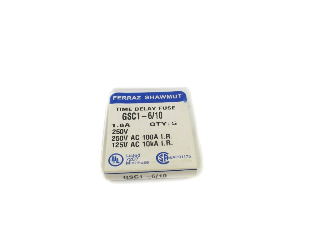 FERRAZ SHAWMUT GSC1-6/10 250VAC 100A (PKG OF 5) NSFS