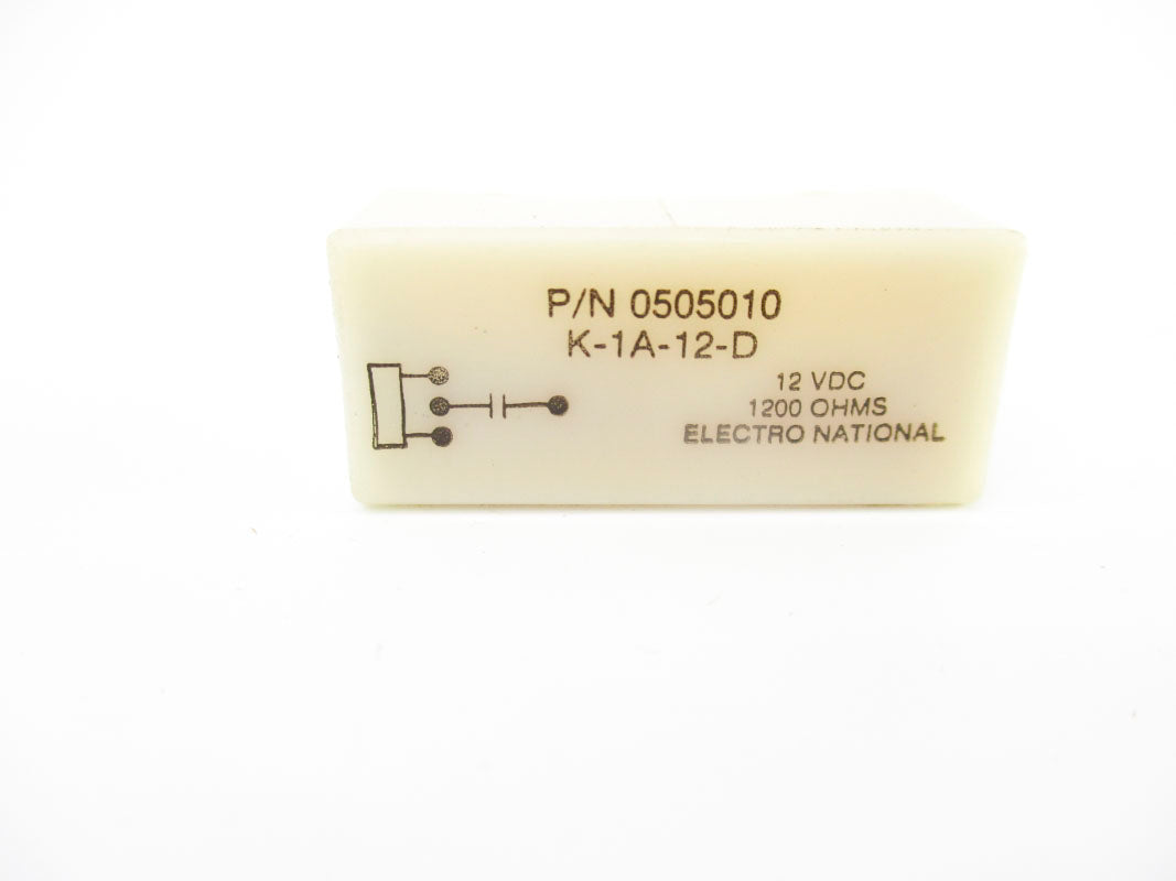 ELECTRO NATIONAL 0505010 K-1A-12-D 12VDC UNMP