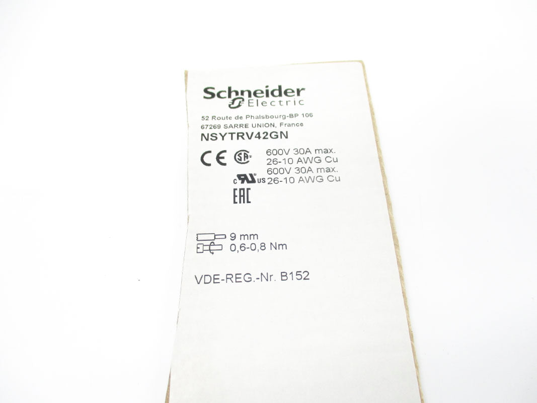 SCHNEIDER ELECTRIC NSYTRV42GN 600V 30A NSNP