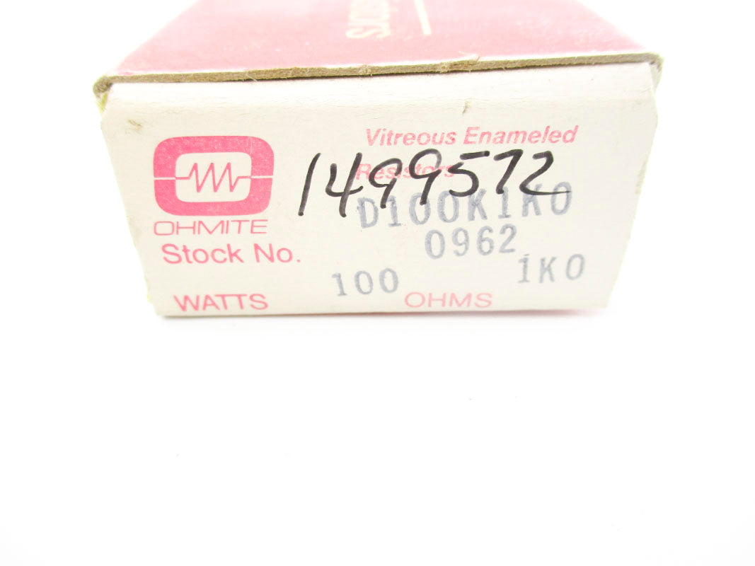 OHMITE D100K1K0 NSMP