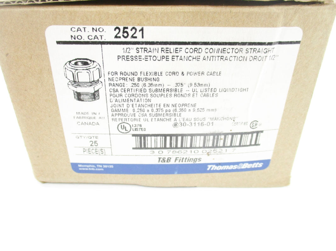 THOMAS&BETTS 2521 (PKG OF 25) NSMP