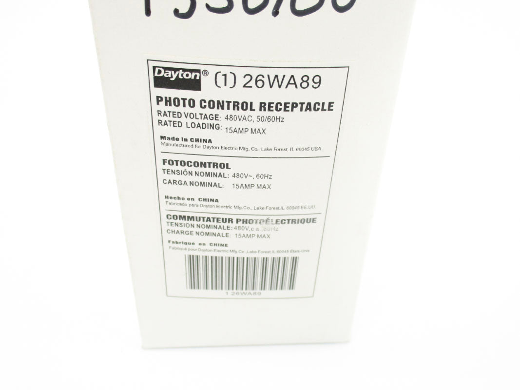 DAYTON 26WA89 480VAC 15A NSMP