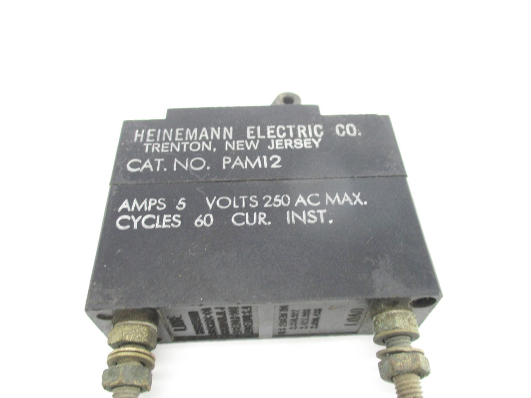 HEINEMANN ELECTRIC PAM12 250VAC 5A UNMP