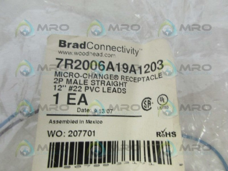 DANIEL WOODHEAD 7R2006A19A1203 CABLE ASSEMBLY * NEW IN FACTORY BAG *