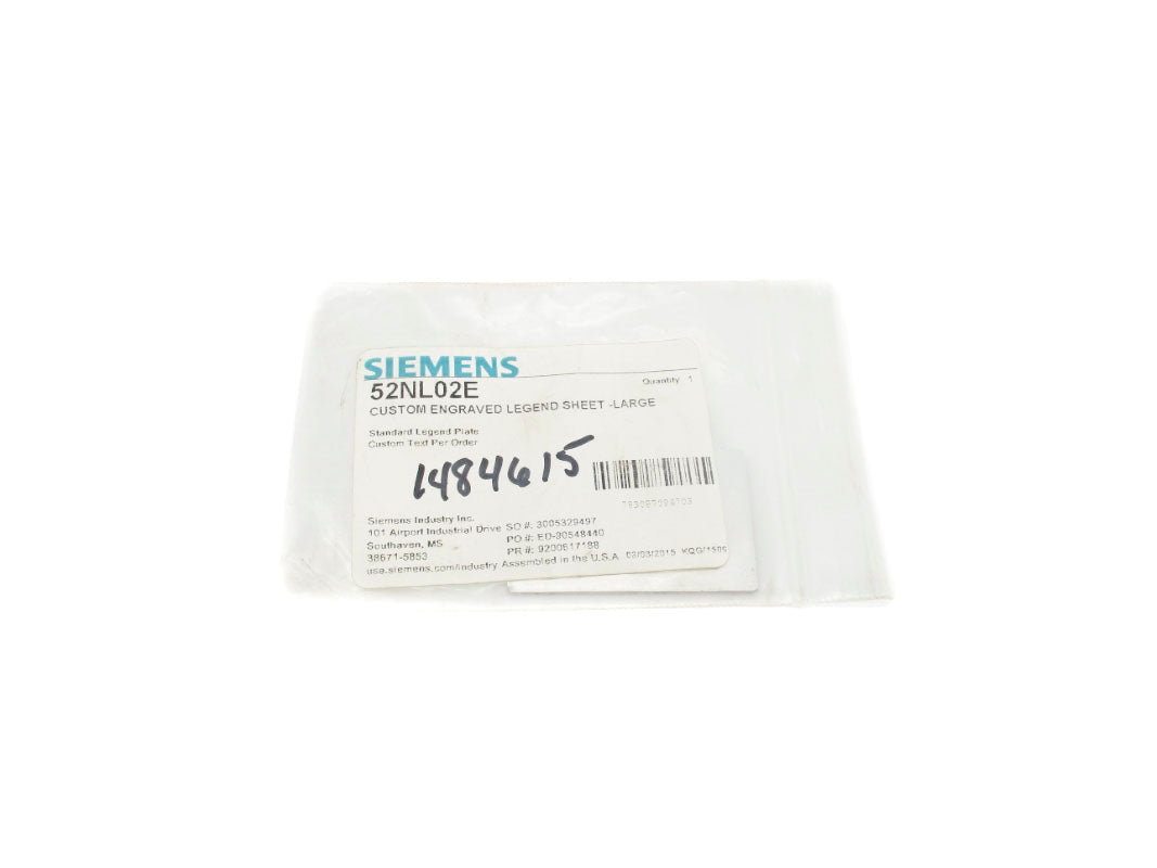 SIEMENS 52NL02E NSMP