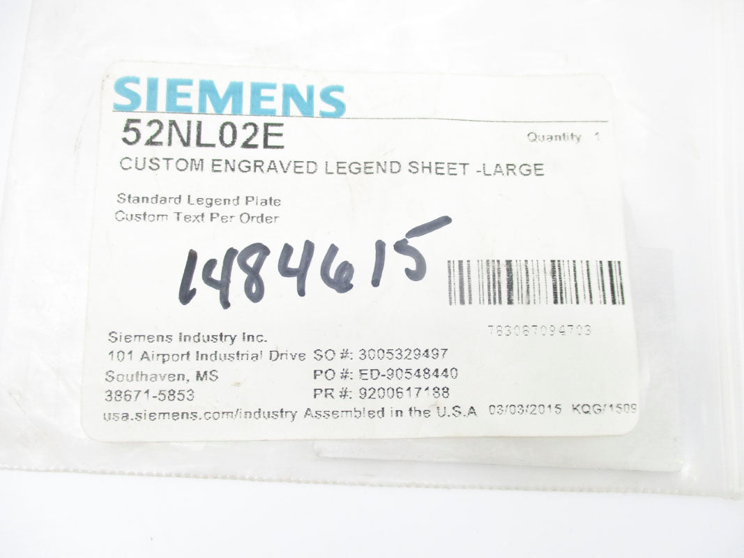 SIEMENS 52NL02E NSMP