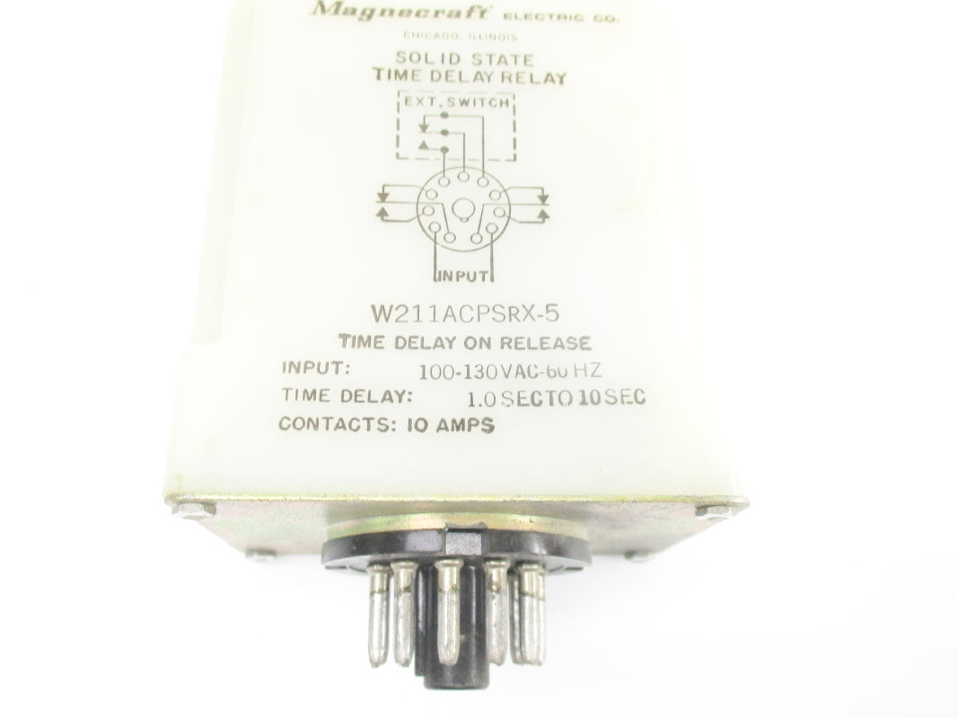 MAGNECRAFT ELECTRIC W211ACPSRX-5 100-130VAC 10A 1.0-10S UNMP