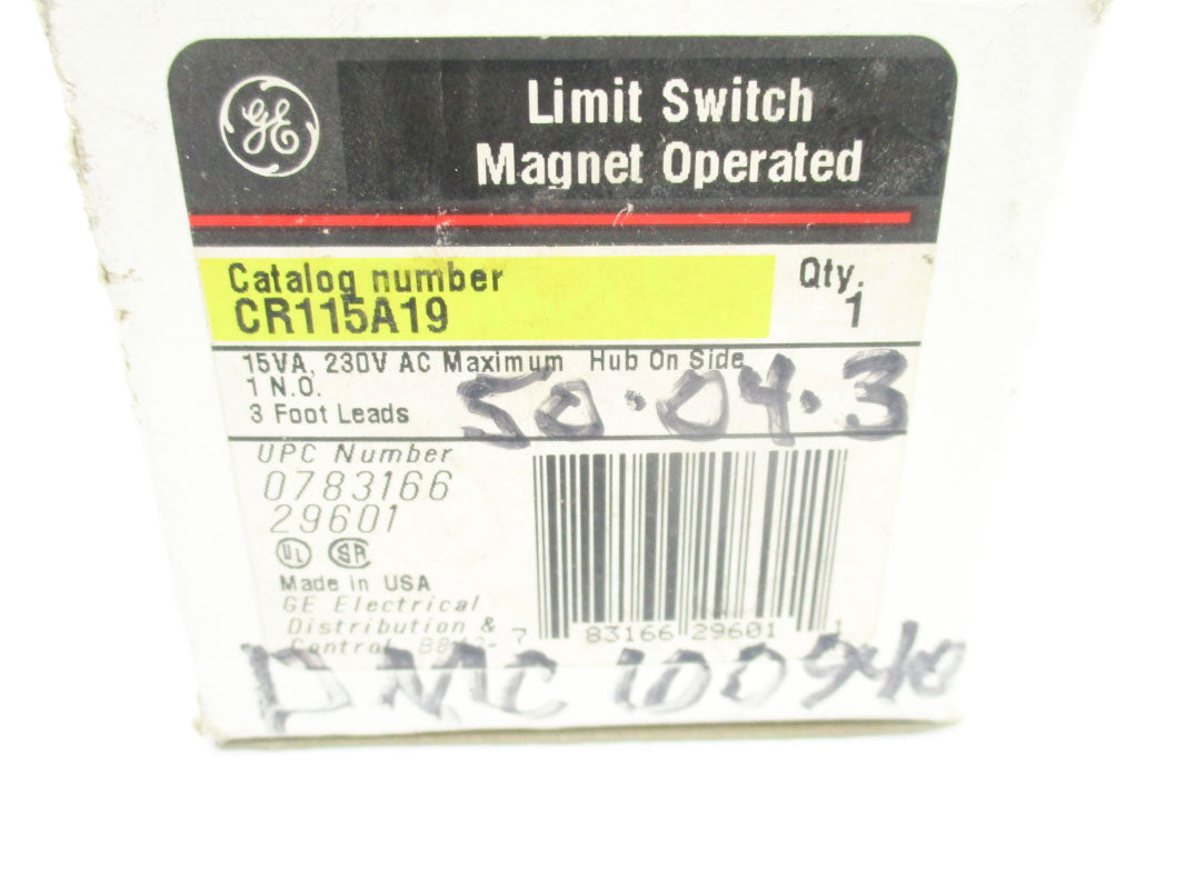 GENERAL ELECTRIC CR115A19 230VAC 0.75A NSMP