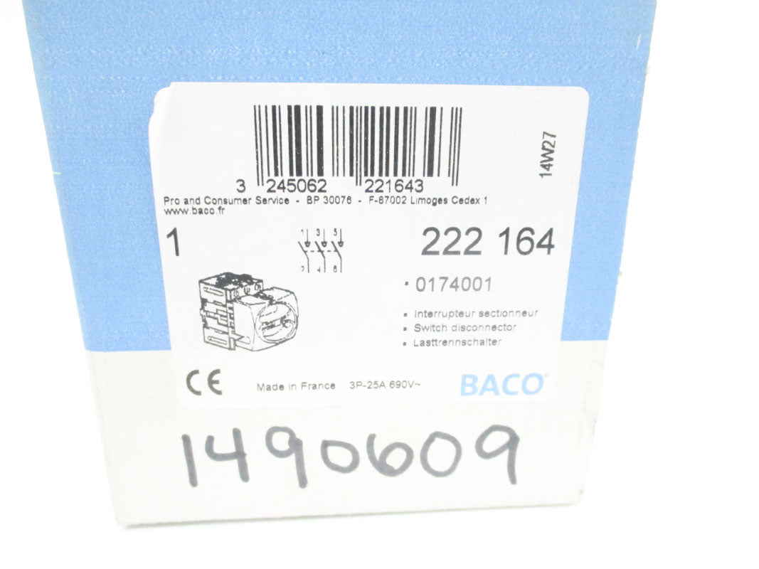 BACO 222164 0174001 690VAC 25A NSMP