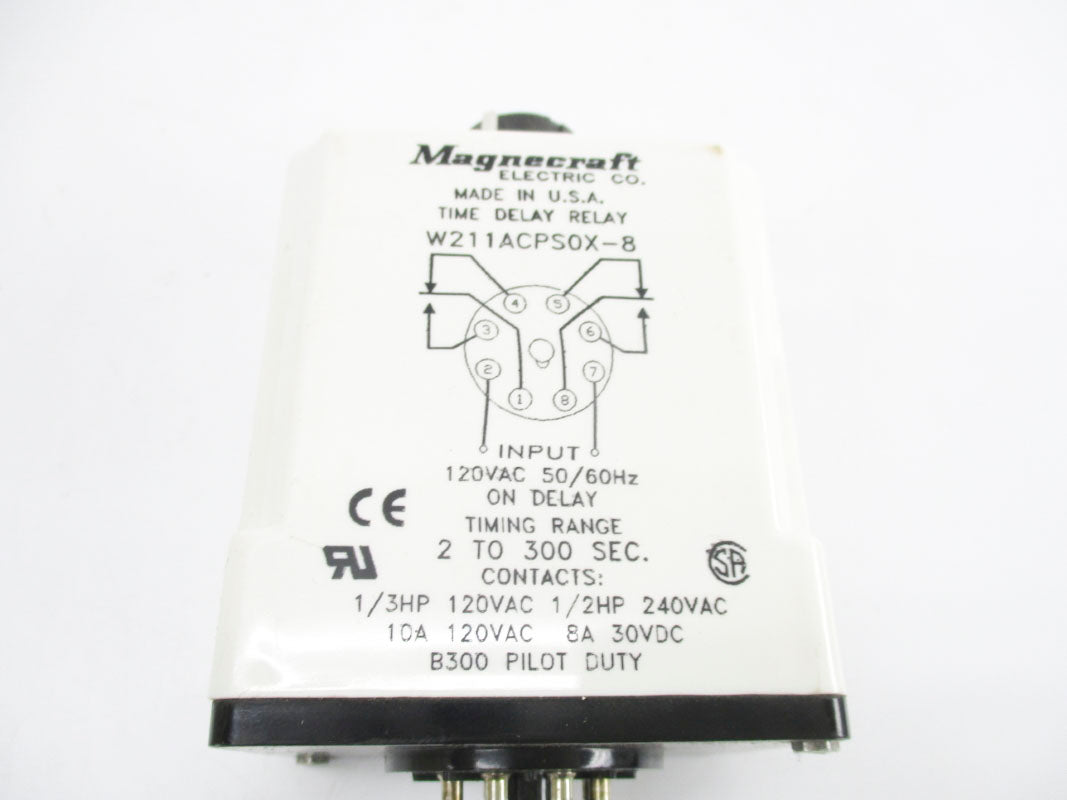 MAGNECRAFT ELECTRIC W211ACPSOX-8 120VAC 10A 2-300S UNMP