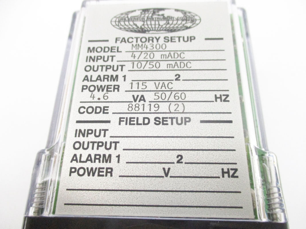 WILKERSON INSTRUMENTS MM4300 115VAC UNMP