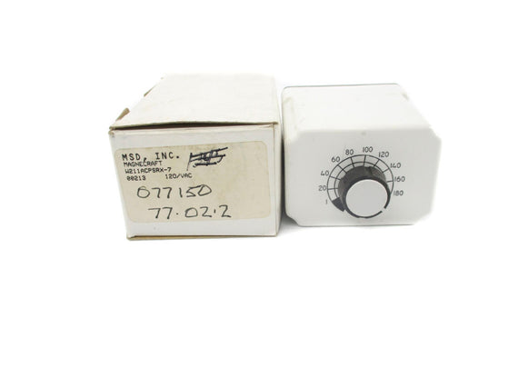 MAGNECRAFT W211ACPSRX-7 120VAC 10A 1-180S NSMP