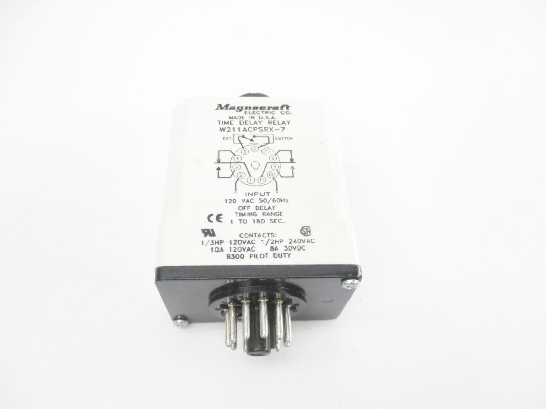 MAGNECRAFT W211ACPSRX-7 120VAC 10A 1-180S NSMP
