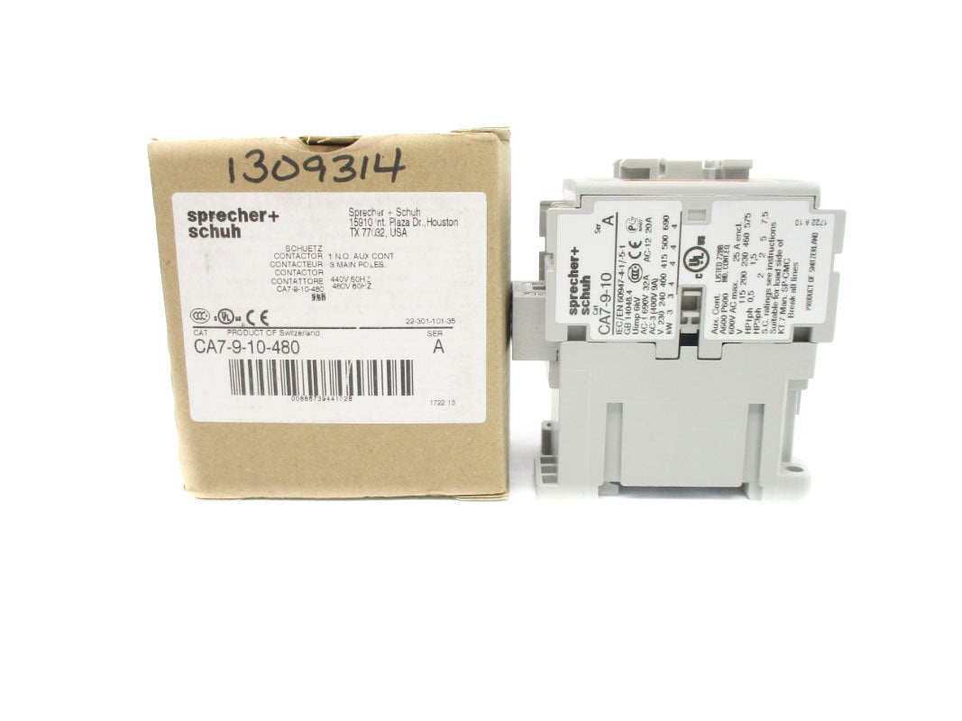 SPRECHER+SCHUH CA7-9-10-480 SER. A 480V 32A NSMP