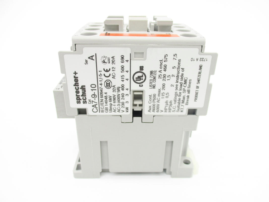 SPRECHER+SCHUH CA7-9-10-480 SER. A 480V 32A NSMP