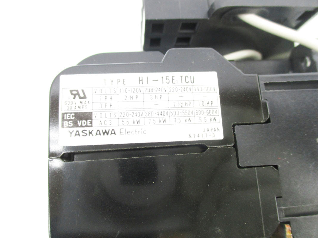 YASKAWA ELECTRIC HI-15E2TCU 600V 30A UNMP
