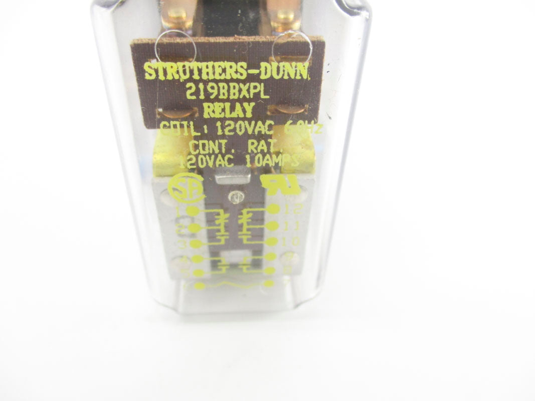 STRUTHERS DUNN 219BBXPL 120VAC 10A UNMP