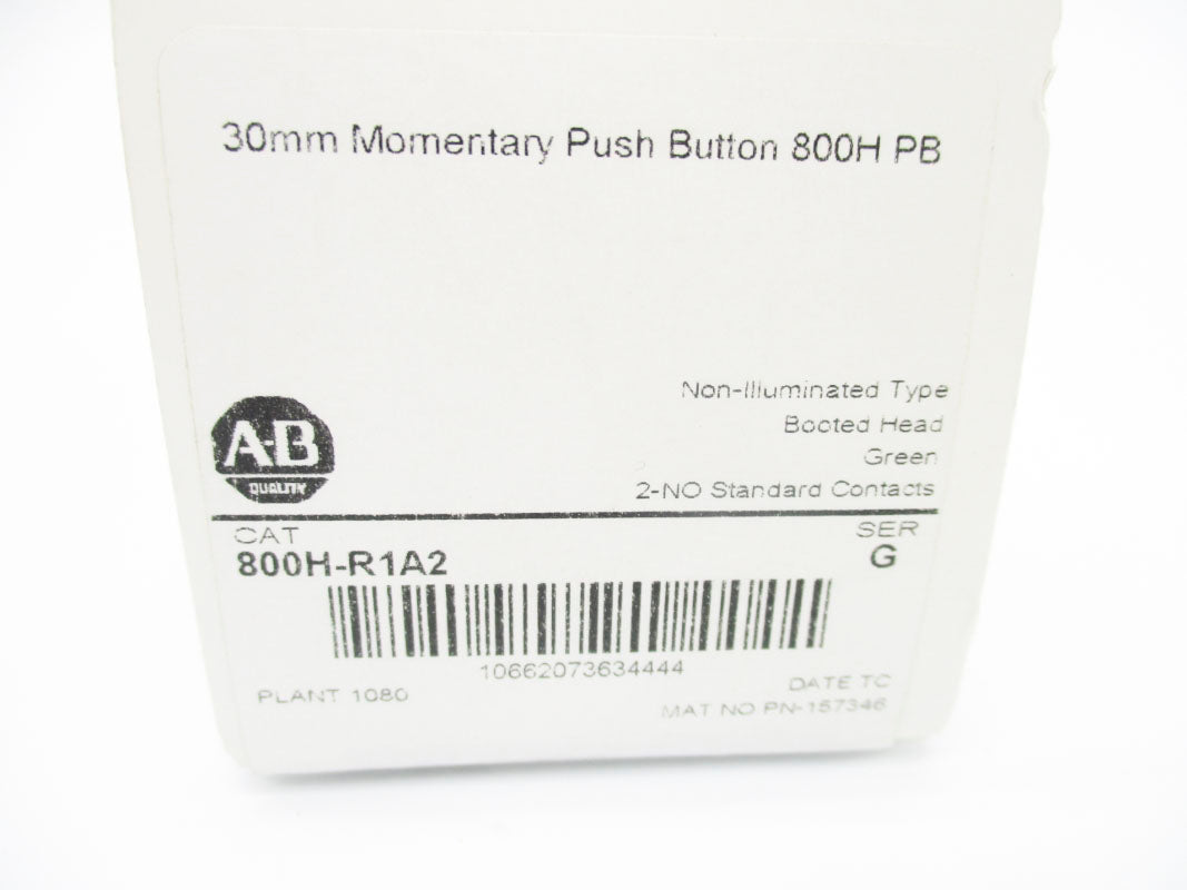 ALLEN BRADLEY 800H-R1A2 SER. G (WH) NSMP